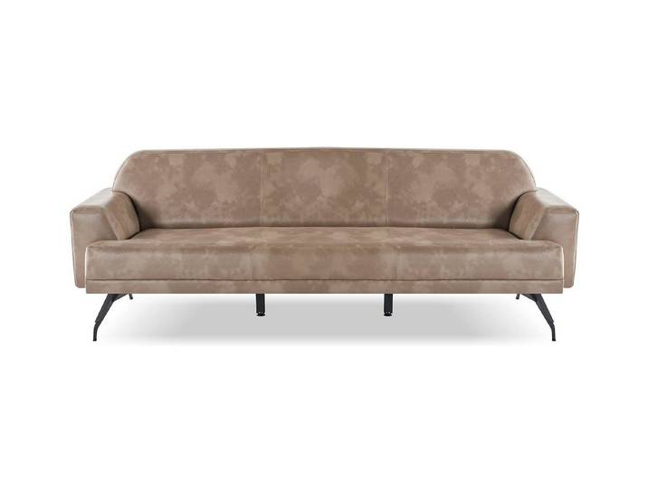 Xlmoebel 3-Sitzer Sofa Modern Minimalistisch 3-Sitzer Schlichte Formen Beige, 1 Teile