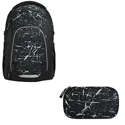 Coocazoo Mate Reflective Splash Schulrucksack Set 2tlg