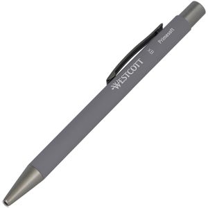 Westcott Kugelschreiber Primesoft XB, E-1744997 00, Gehäuse stone grey, Aluminium, Schreibfarbe blau