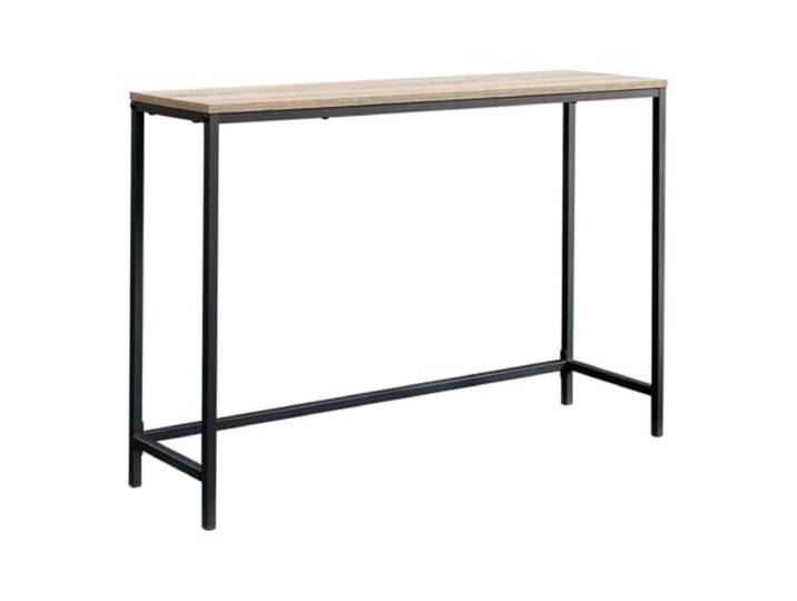 Helloshop26 Konsolentisch, 80 x 100 x 30 cm, Schwarz und Holzoptik, 03_0008578
