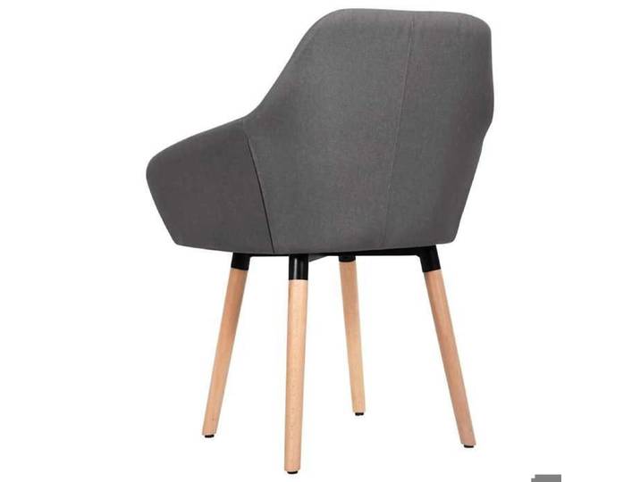 Chaise/Fauteuils à manger lot de 2 - gris foncé tissu - élégance et confort（10527)