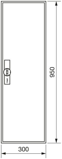 Hager Armoire à compteurs universZ 950×300×205, IP44 ZB21S (ZB21S)