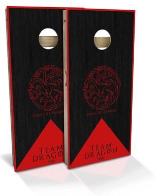 Skip's Garage Team Dragon Outdoor Cornhole Board Set
