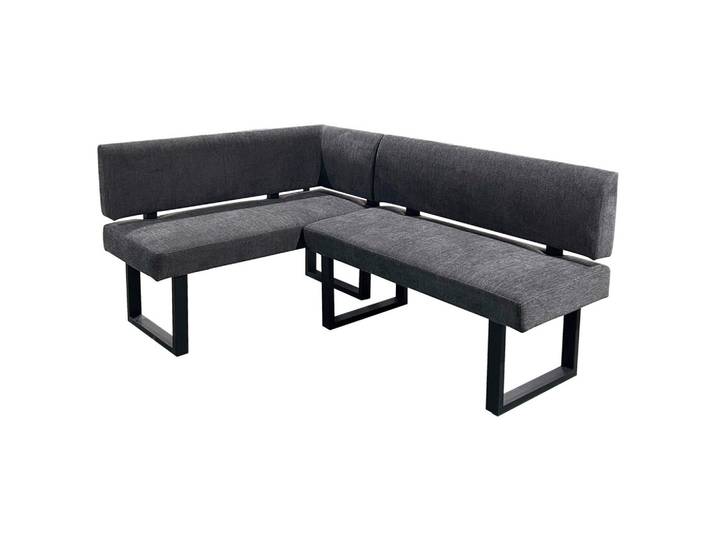 Eckbank Vancouver Grau/Schwarz