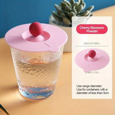 Uplifted Goods Universal Silicone Heat Resistant Cup Lid pink