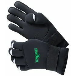 Unger GLO2X Neoprenhandschuhe ErgoTec schwarz XL Gr. 9, robuste Kälteschutzhandschuhe, textiles Neopren