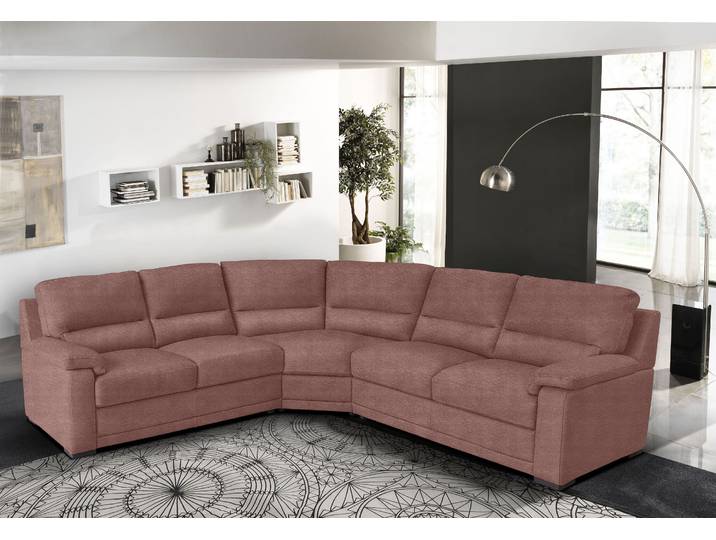 Ecksofa, Braun, 266x246 cm, Luxus-Mikrofaser, Langer Schenkel Rechts, Modern