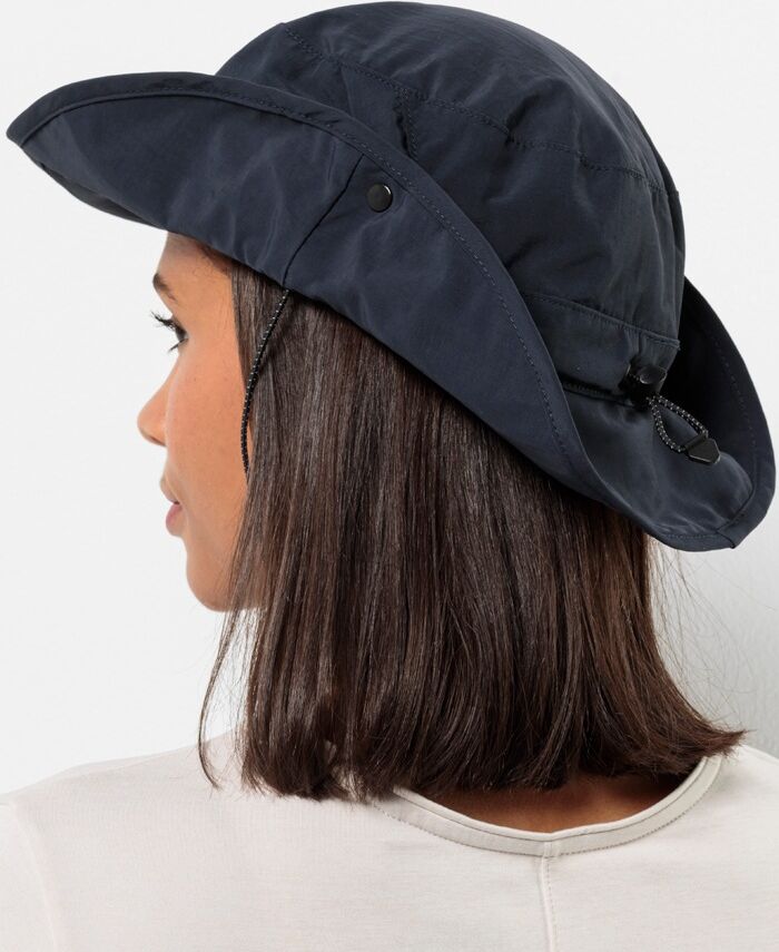 Sonnenhut JACK WOLFSKIN "MESH HAT", Damen, Gr. L, blau (night, blau), Materialmix, Hüte Sonnenhut