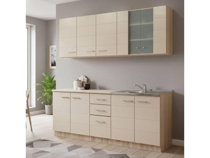 Cuisine Hier Dmora\, en Bois Nobilité Beige