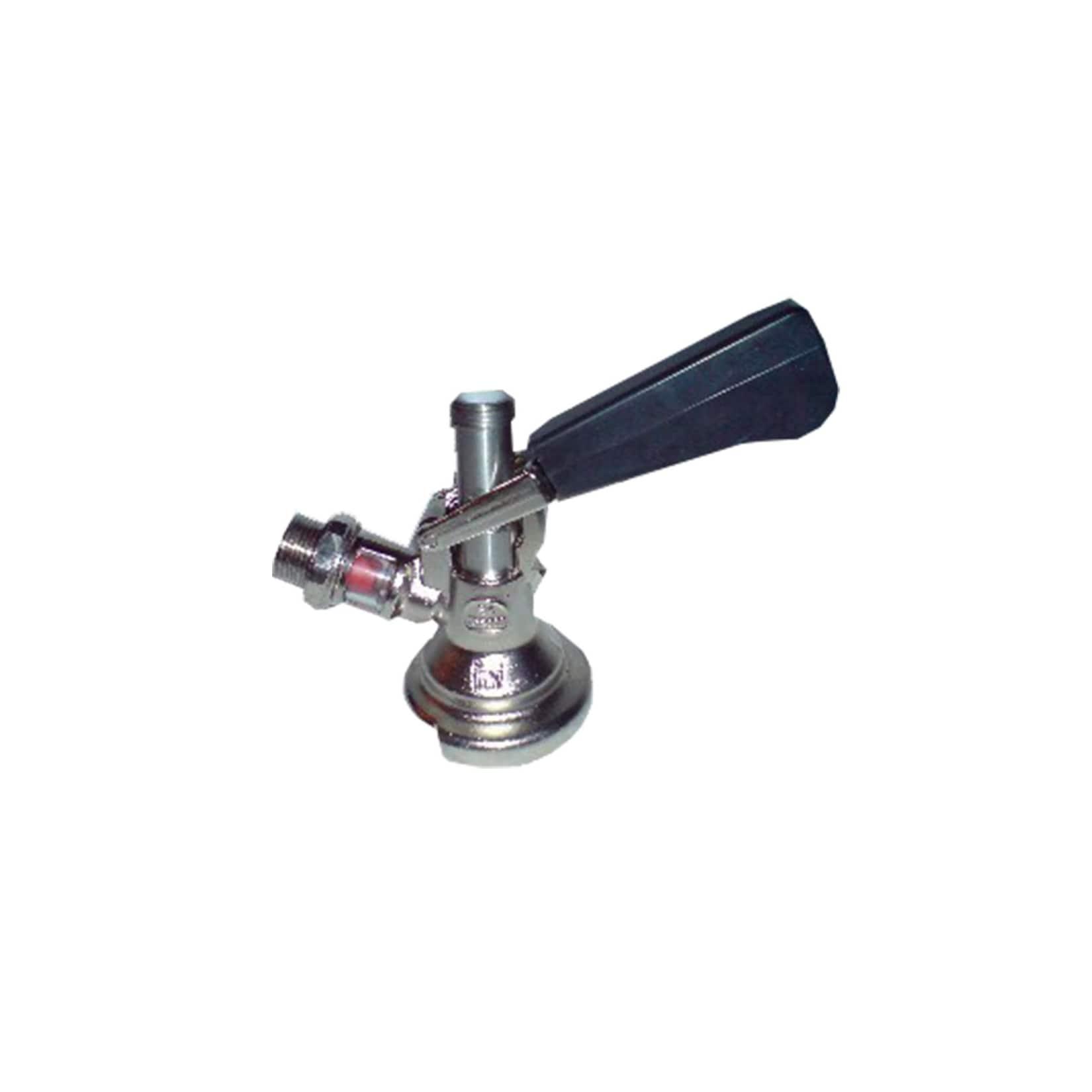 Zapfkopf - Keg Verschluss, Kombi-Fitting, oberer Ausgang (Kelleranstich)