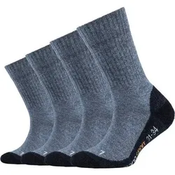 CAMANO Kinder Socken Online Children pro tex function Socks 4p, Größe 31-34 in Blau Blau