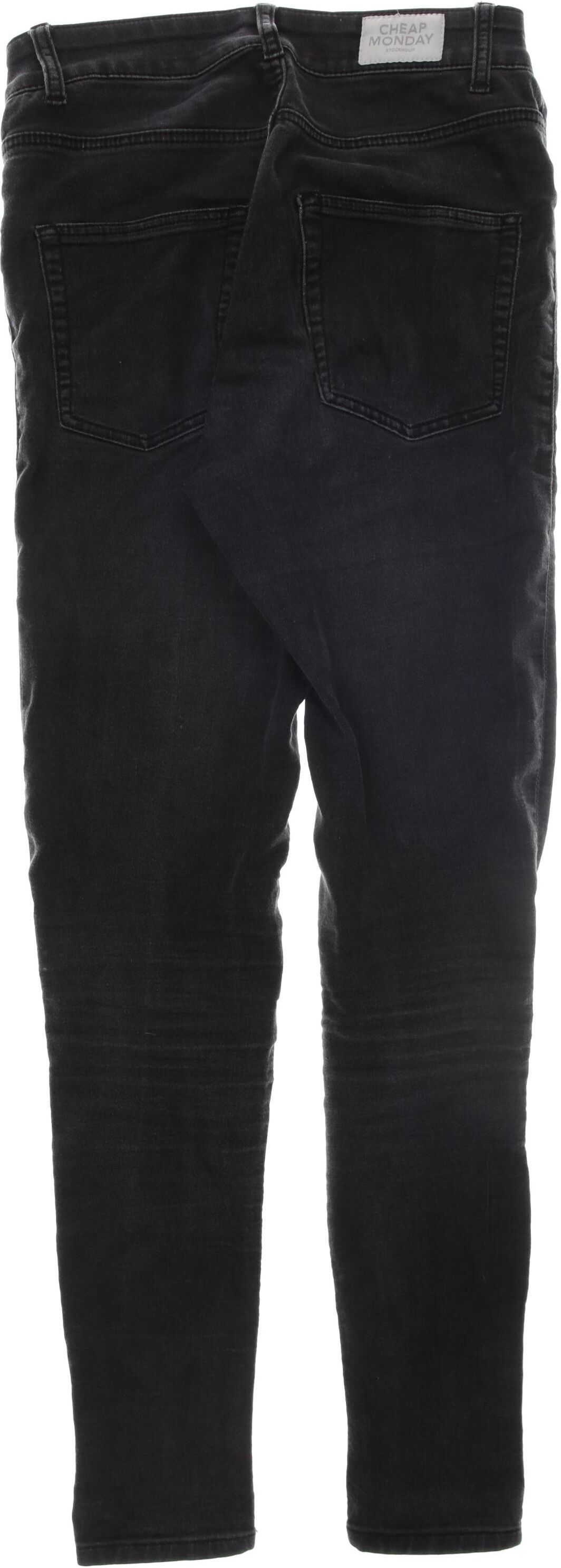 Cheap Monday Damen Jeans, Schwarz, Gr. W26, Elasthan / Synthetik / Baumwolle - Second Hand