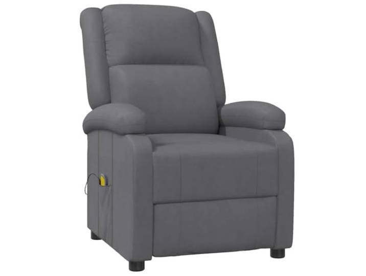 vidaXL Massagestoel kunstleer grijs