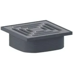 Dallmer, Zubehör Sanitärinstallation, Aufsatz DallDrain Pure, mit Kunststoffrahmen 120 x120 mm
