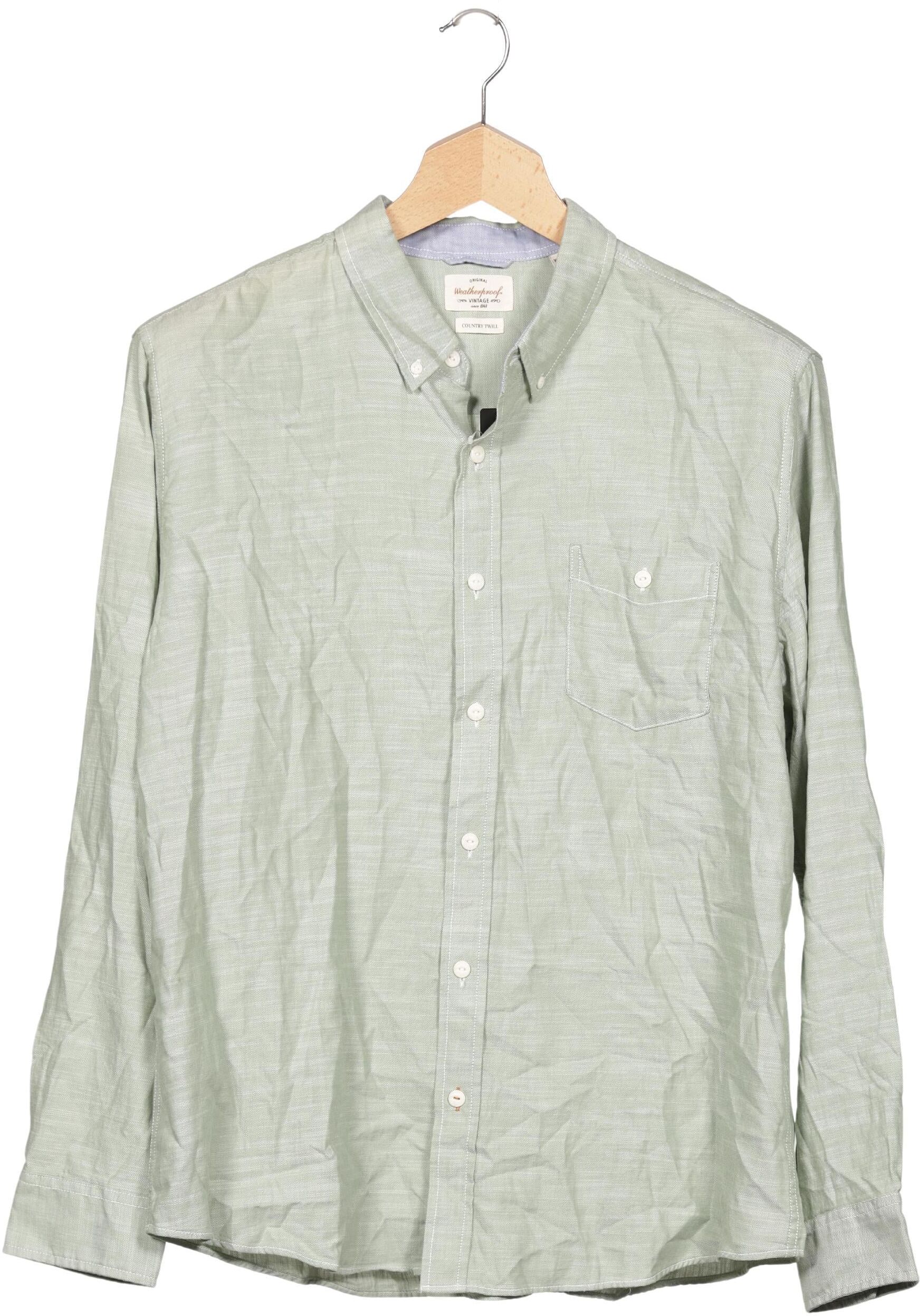 Weatherproof Herren Hemd, Hellgrün, Gr. Xxl, Baumwolle - Second Hand