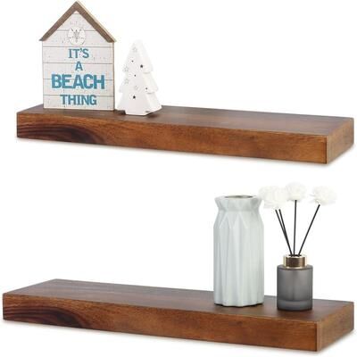 No 48 Inch White Floating Shelf