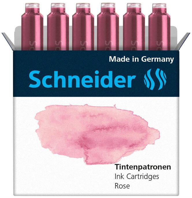 Schneider Tintenpatronen für Füller Rose 166129