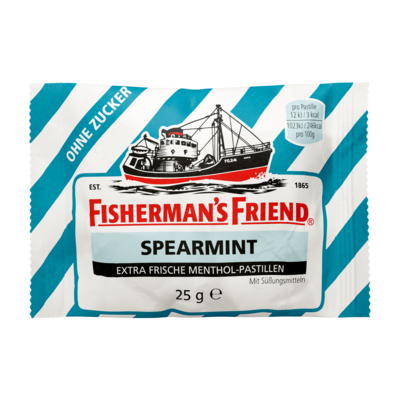 MARVECS GmbH FISHERMANS FRIEND Spearmint ohne Zucker Pastillen 25 g 02187095
