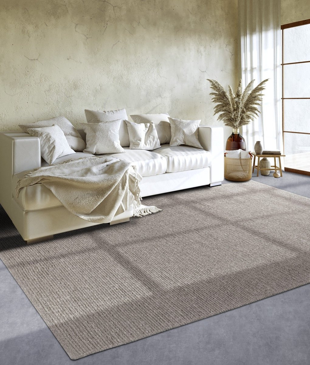 Flycarpets Villeroy & Boch Francois Wol Vloerkleed - Linen / Beige / Grijs - 200 x 200 cm