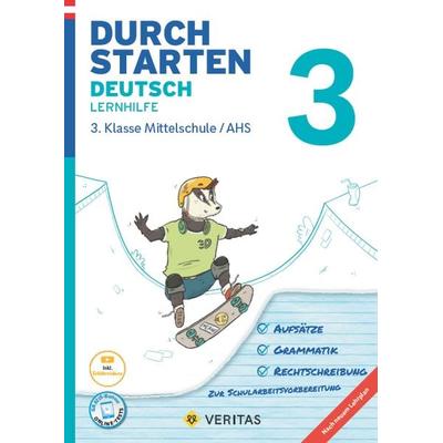 Durchstarten Deutsch 3. Klasse Mittelschule/AHS Lernhilfe, Taschenbuch von Jutta Hofer,Vera Igler,Doris Schützeneder, VERITAS Verlags- und