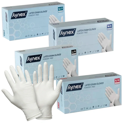 Kaiser Cares GmbH HYNEX Latex med.Unt.Handschuh unste.puderfrei XL 100 St 20353640
