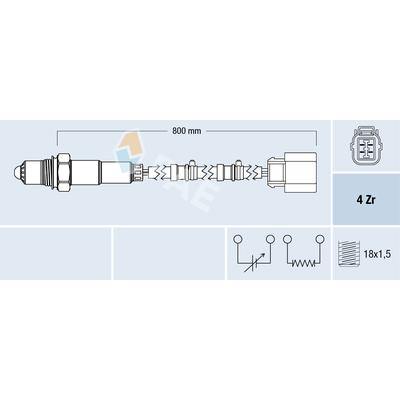 FAE Lambdasonde 77708 für HONDA