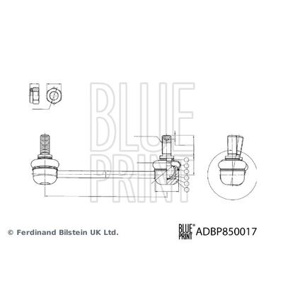 BLUE PRINT adbp850017 Vorderachse links für FUSO (MITSUBISHI)