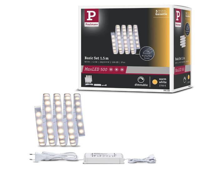 Paulmann MaxLED 500 LED Strip Warmweiß Basisset