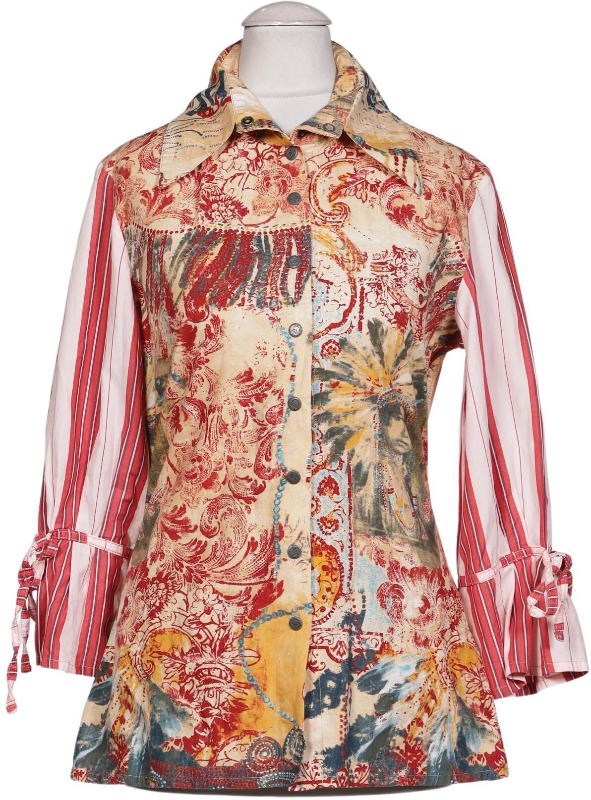 Save THE Queen! Damen Bluse, Mehrfarbig, Gr. XS, Baumwolle - Second Hand
