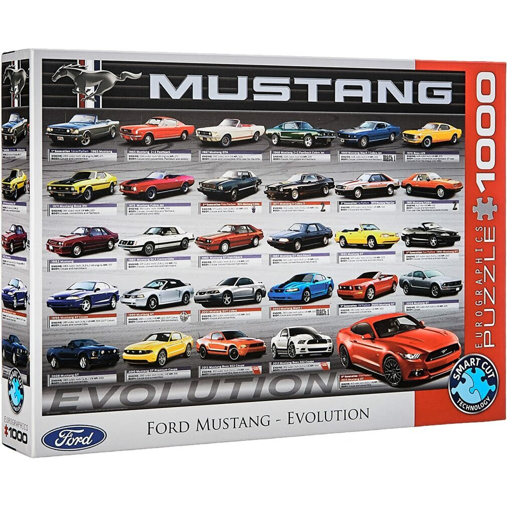 Eurographics Ford Mustang Evolution Puzzel, 1000 stukjes