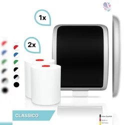 Blanc HYGIENIC SET: Handtuchrollenspender Autocut, Blanc Cosmos + 2 Handtuchrollen Classico - PRODUKTSET