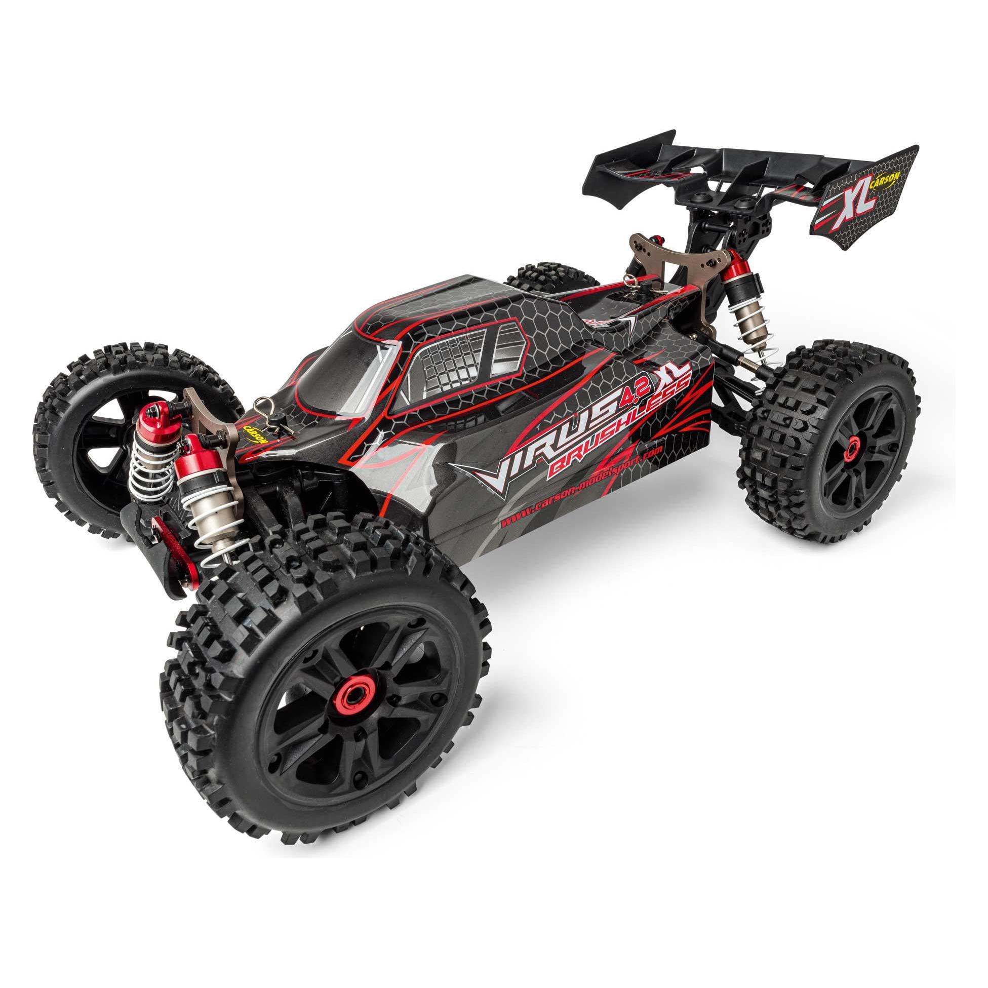 Carson 1:8 Virus 4.2 XL 100% RTR schwarz/rot (500409080)