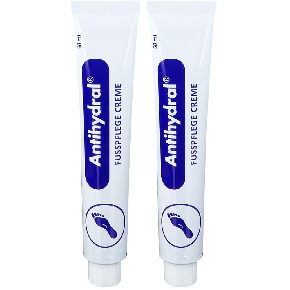 Antihydral Fußpflege Creme 2x 2x50 ml