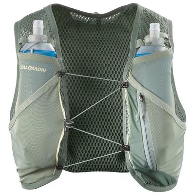 Salomon - Active Skin 4 Set - Laufweste Gr S oliv