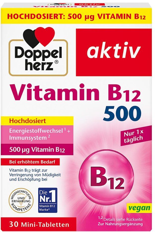 Doppelherz Vitamin B12 500 Tabletten 30stk