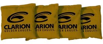 Skip's Garage Clarion Golden Eagles Gold Cornhole Bags