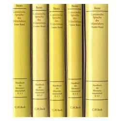 Handbuch der Altertumswissenschaft: Handbuch zur lateinischen Sprache des Mittelalters, Sprachbücher von Peter Stotz