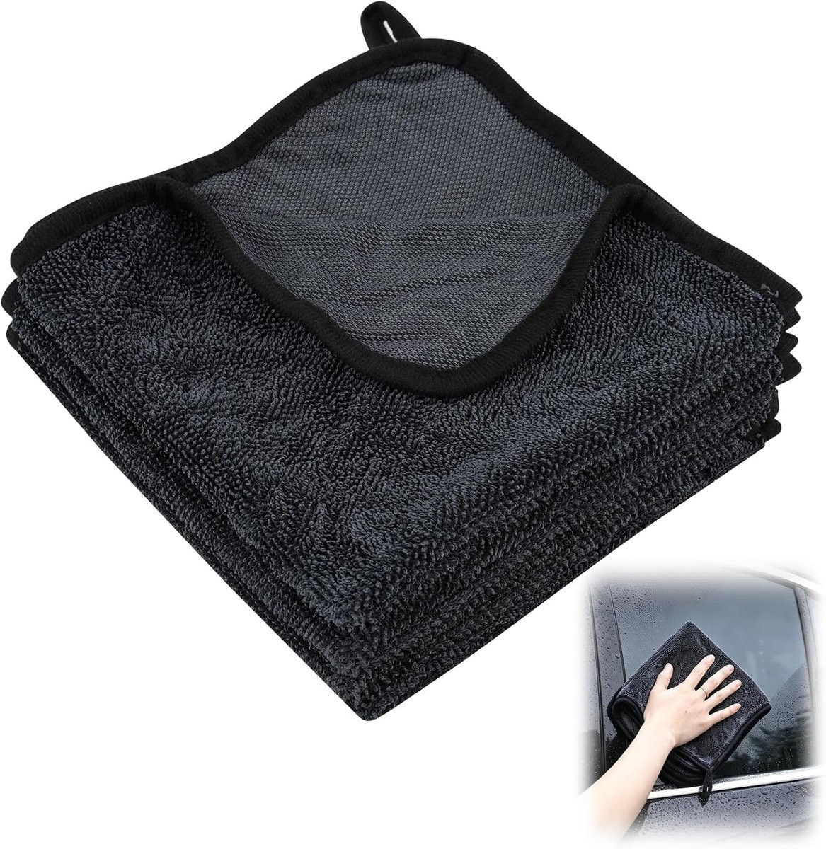 Set van 6 multifunctionele absorberende en zachte doeken, 40 x 40 cm
