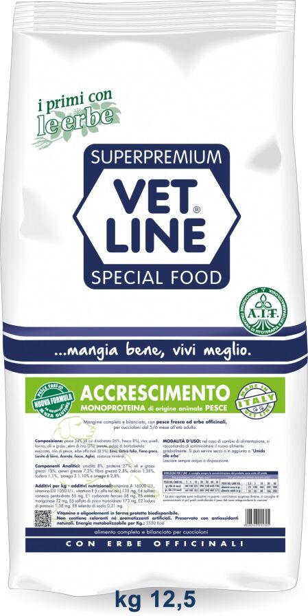 Olistika Srl Vet Line Accresc Pesce 12,5kg