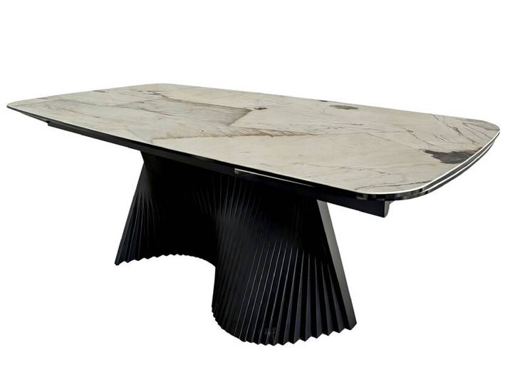 Esstisch NEAPEL ausziehbar 200(280) x 100 x 76 cm Glaskeramik...