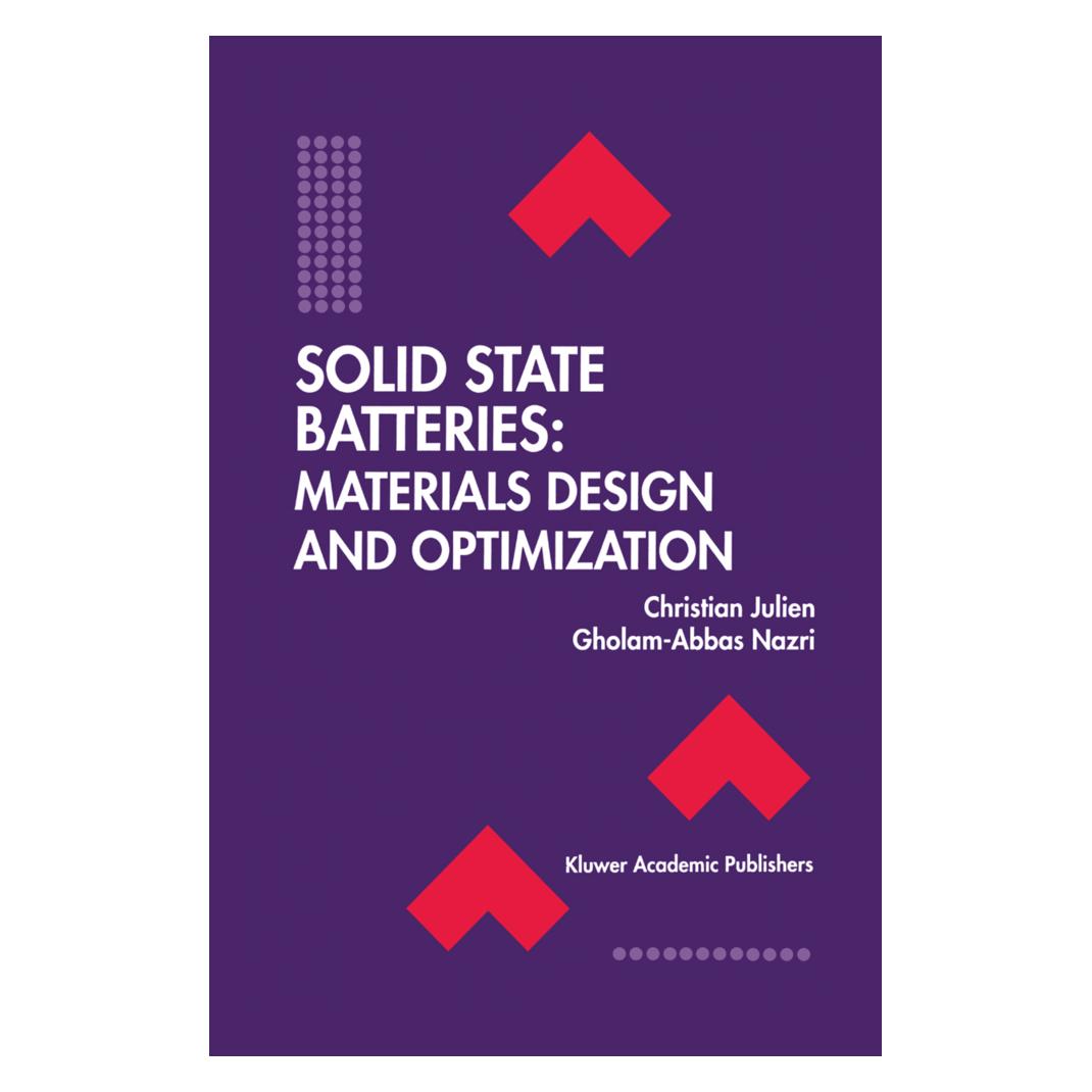 Springer Solid State Batteries: Materials Design and Optimization (Englisch, Softcover, Christian Julien, Gholam-Abbas Nazri) (55559976)