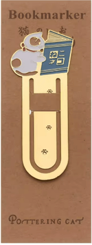 Inspire Essentials Gold Plated Cat Bookmark Folder Clip Cute Reading Label 6