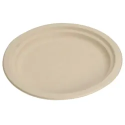 naturesse Runde Teller aus Zuckerrohr natur ø 23 x 2 cm (500 Stück)