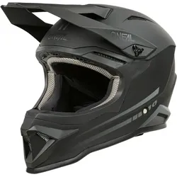 ONeal 1SRS Solid S25, Motocrosshelm Kinder - Matt Schwarz/Grau - M
