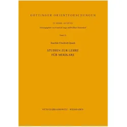 Studien zur Lehre für Merikare, Fachbücher von Joachim F. Quack, Joachim Friedrich Quack