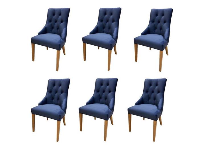 Xlmoebel Sitzgruppe Chesterfield Esszimmerstühle mit hochwertiger Stoffpolsterung, (Esszimmerstühle, 6-tlg., 6x Stuhl), Hergestellt in Europa