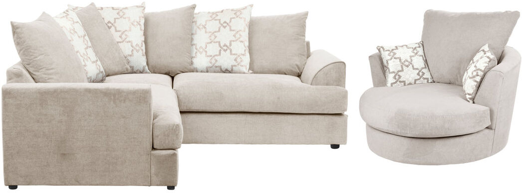 Brayden Studio Arabella 2 Piece Chenille Stationary Living Room Set Stone 2