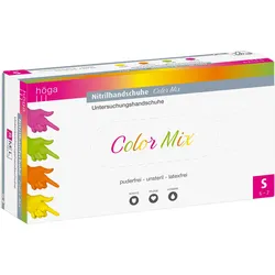 Nitrilhandschuhe Color Mix Puderfrei Gr.s Unsteril 96 ST