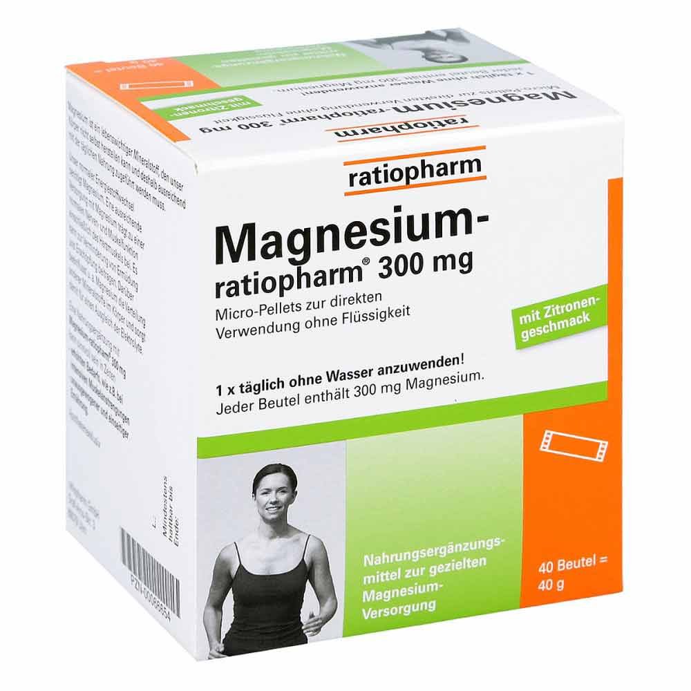 ratiopharm GmbH Magnesium Ratiopharm 300 mg Micro Pellets mit Granulat 00066654