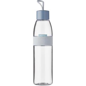 Mepal Trinkflasche Ellipse Nordic Blue, kohlensäuregeeignet, aus Kunststoff, transparent / blau, Schraubverschluss, 700 ml